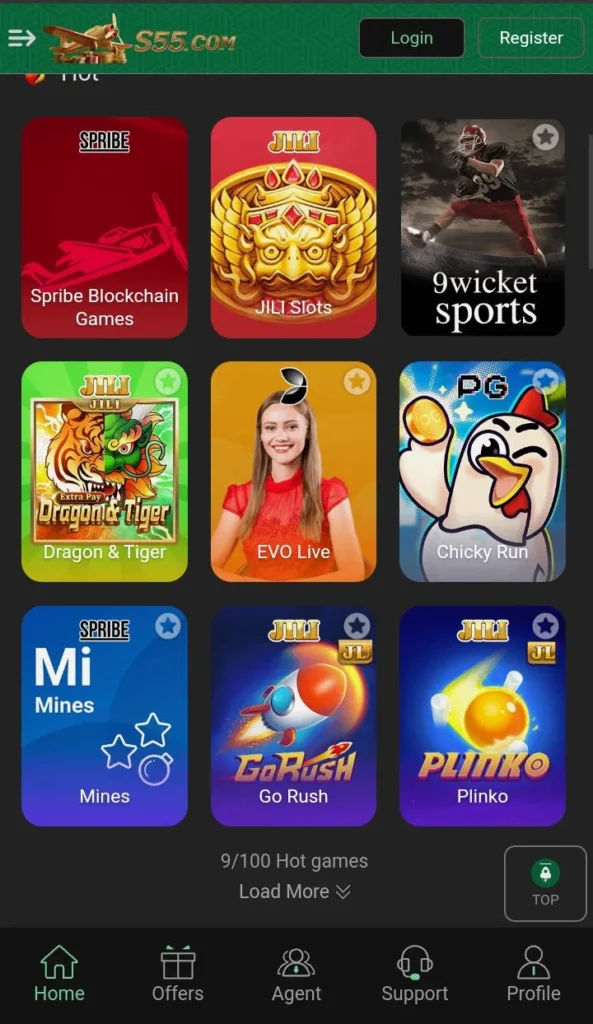 s55 game