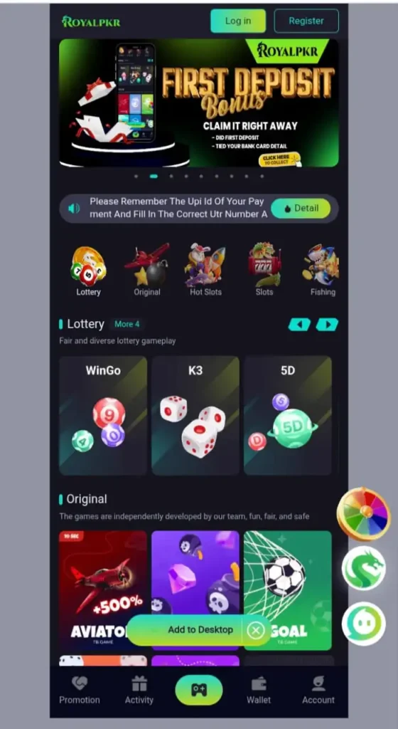 RoyalPKR Game